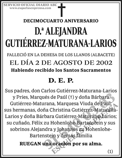 Alejandra Gutiérrez-Maturana-Larios